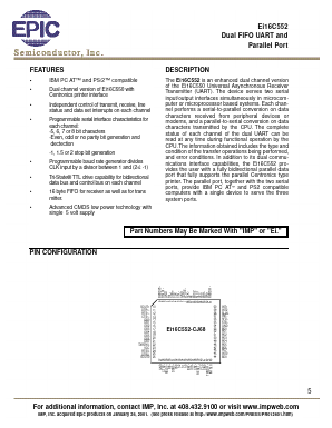 EI16C552 Datasheet PDF A1 PROs co., Ltd.