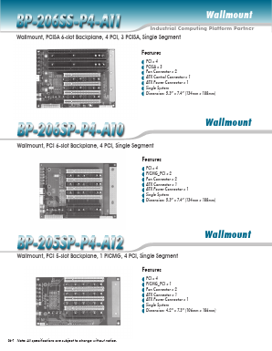 BP-206SS-P4-A11 Datasheet PDF AAEON Technology