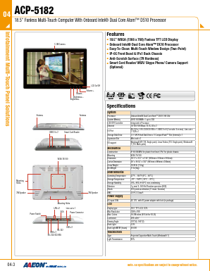 ACP-5182 Datasheet PDF AAEON Technology