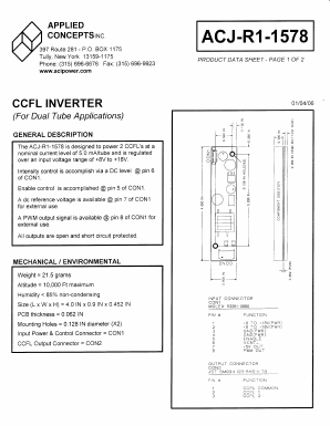 ACJ-R1-1578 Datasheet PDF Applied Concepts Inc.