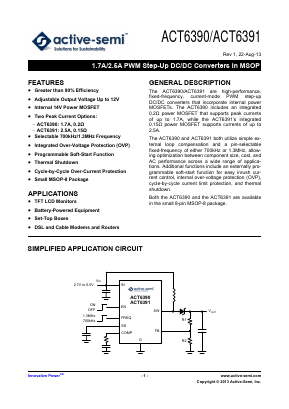 ACT6390MH-T Datasheet PDF Active-Semi, Inc
