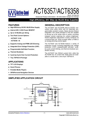 ACT6357NH-T Datasheet PDF Active-Semi, Inc
