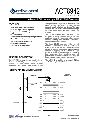 ACT8942 Datasheet PDF Active-Semi, Inc