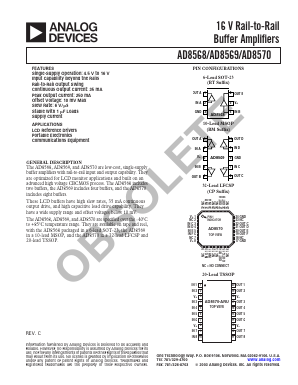 AD8569ARMZ-REEL Datasheet PDF Analog Devices