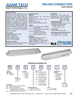 DIP96MRL33A1C1 Datasheet PDF Adam Technologies, Inc.
