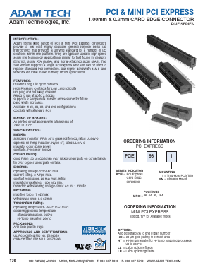 PCIE64SM Datasheet PDF Adam Technologies, Inc.