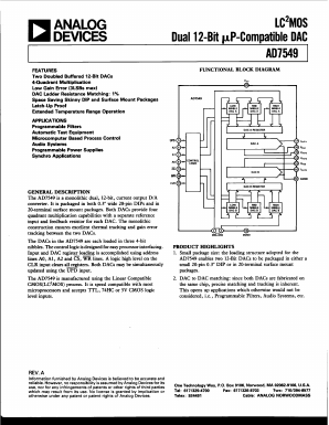 AD7549TE Datasheet PDF Analog Devices