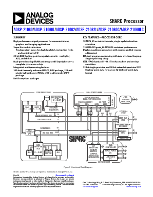 ADSP-21062L Datasheet PDF Analog Devices