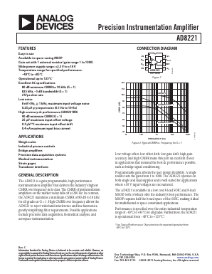 AD8221ARZ-R7 Datasheet PDF Analog Devices