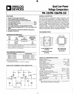 PM-139 Datasheet PDF Analog Devices