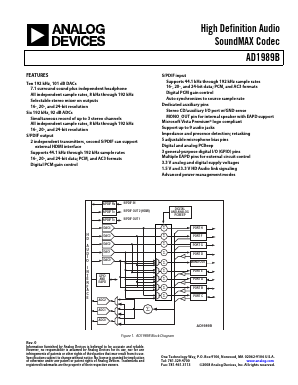 AD1989B Datasheet PDF Analog Devices