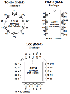 AD534SH Datasheet PDF Analog Devices