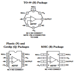 AD707B Datasheet PDF Analog Devices