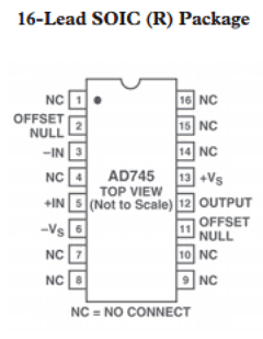 AD745KR-16-REEL Datasheet PDF Analog Devices