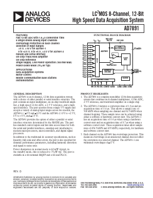 EVAL-AD7891-1CB Datasheet PDF Analog Devices