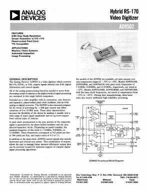 AD9502BM Datasheet PDF Analog Devices