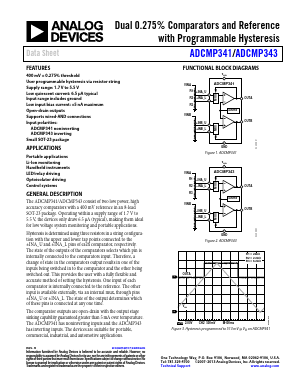 ADCMP341 Datasheet PDF Analog Devices