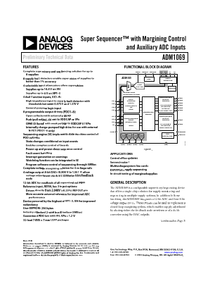 ADM1069 Datasheet PDF Analog Devices