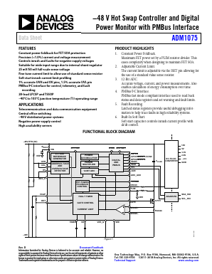 ADM1075-1ACPZ Datasheet PDF Analog Devices