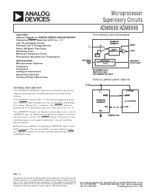 ADM8698 Datasheet PDF Analog Devices