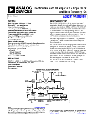 EVAL-ADN2817EBZ Datasheet PDF Analog Devices