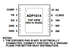 ADP1614ACPZ-1.3-R7 Datasheet PDF Analog Devices