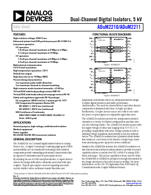 ADUM2211 Datasheet PDF Analog Devices