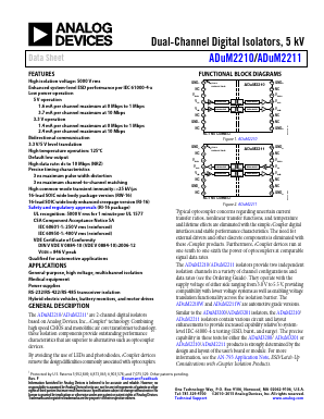 ADUM2211WTRWZ Datasheet PDF Analog Devices