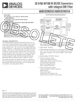 ADDC2805SATV Datasheet PDF Analog Devices