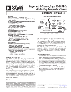 EVAL-AD7818EB Datasheet PDF Analog Devices