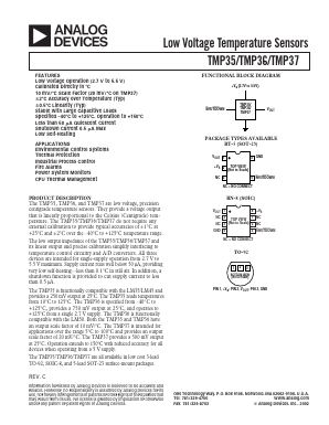 TMP36FT9 Datasheet PDF Analog Devices