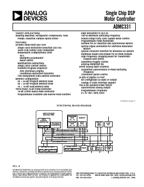 ADMC331-PB Datasheet PDF Analog Devices