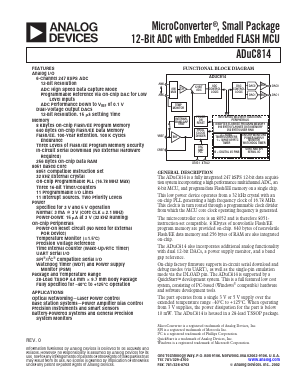 ADUC814BRU Datasheet PDF Analog Devices