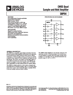 SMP04 Datasheet PDF Analog Devices