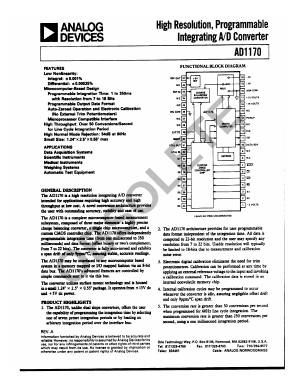 AD1170 Datasheet PDF Analog Devices