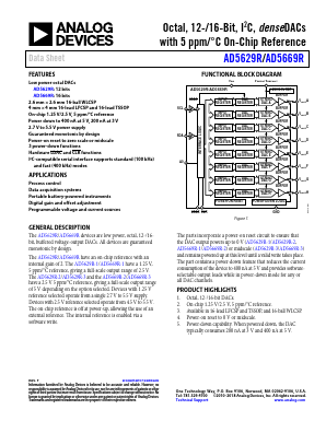 AD5629RACPZ-2-RL7 Datasheet PDF Analog Devices