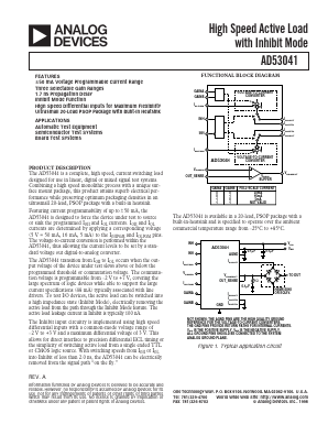 AD53041KRP Datasheet PDF Analog Devices
