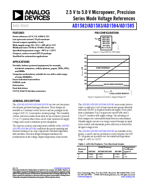 AD1583A Datasheet PDF Analog Devices