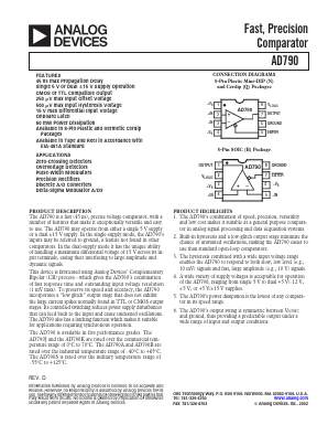 AD790SQ/883 Datasheet PDF Analog Devices