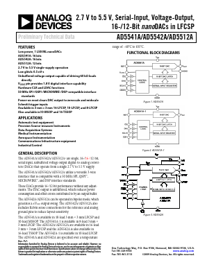 AD5541ABRMZ Datasheet PDF Analog Devices