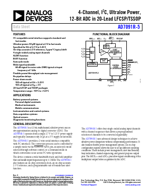 AD7091R-5BRUZ-RL7 Datasheet PDF Analog Devices