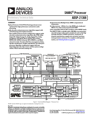 ADSP-21368_ Datasheet PDF Analog Devices