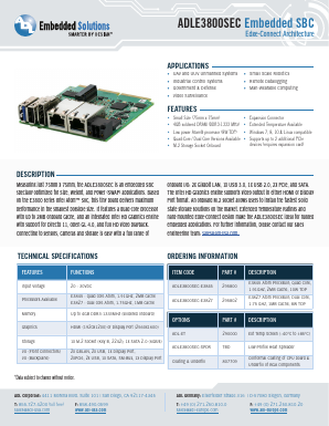 ADLE3800SEC-E3827_ Datasheet PDF ADL Embedded Solutions