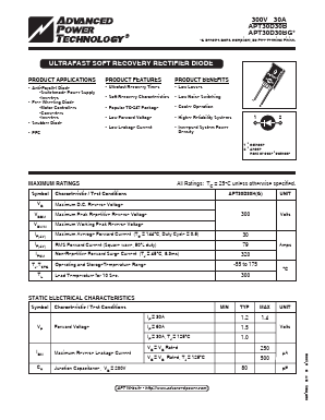 APT30D30B Datasheet PDF Advanced Power Technology
