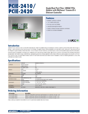 PCIE-2420NP-10B1E Datasheet PDF Advantech Co., Ltd.