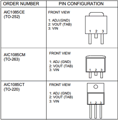 AIC1085-18CM Datasheet PDF Analog Intergrations