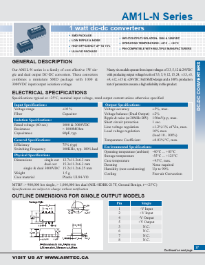 AM1L-0303SH30-N Datasheet PDF AIMTEC