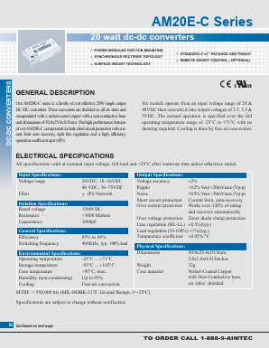 AM20E-2402SC Datasheet PDF AIMTEC