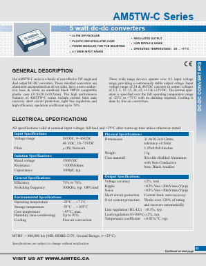 AM5TW-2415DC Datasheet PDF AIMTEC