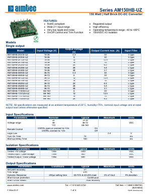 AM150HB-11015S-UZ Datasheet PDF AIMTEC